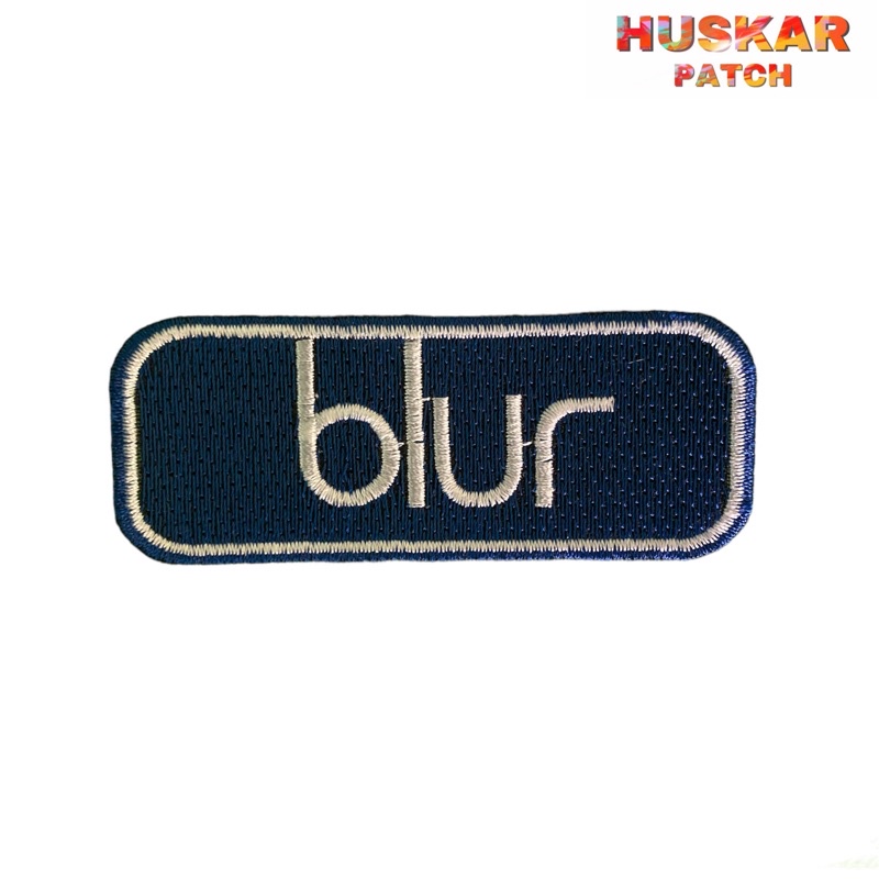 PATCH BORDIR EMBLEM BORDIR BLUR BAND AKSESORIS FASHION EMBLEM BORDIR BAND MUSIK LUAR ROCK METAL
