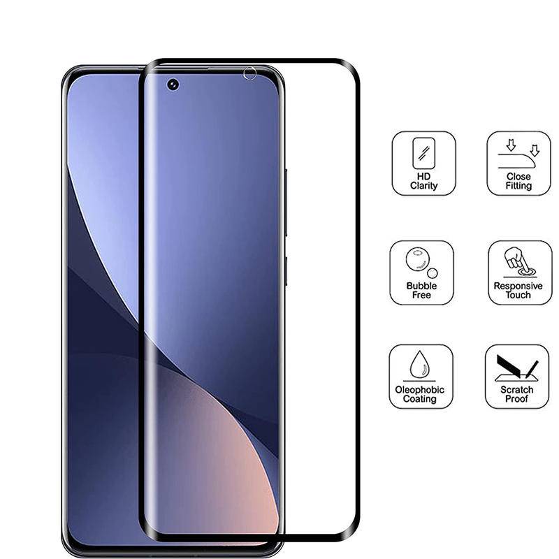 Pelindung Layar Tempered Glass 9H Curved Untuk Xiaomi Note 12 11 10 10s 12S 12X Pro Lite