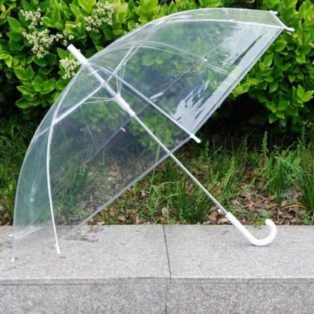 IKILOSHOP Payung Transparan Bening umbrella transparant Korea white umbrella