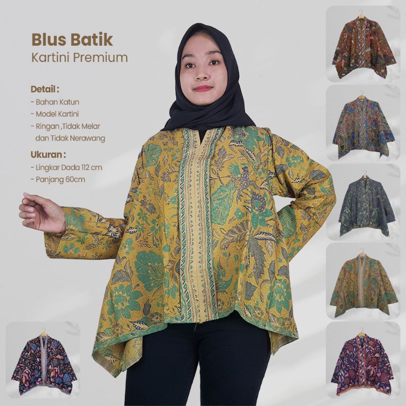 Blus Batik Model Kartini Premium Tiga Negri Series- Naira Batik