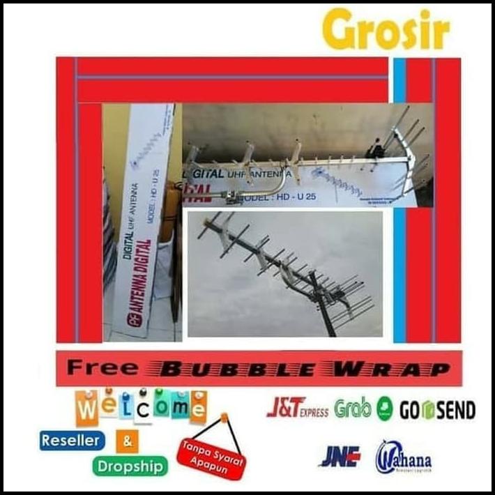 Antena Tv Digital Outdoor Dan Analog Luar Pf Hdu 25 Hdu-25 Hd U25