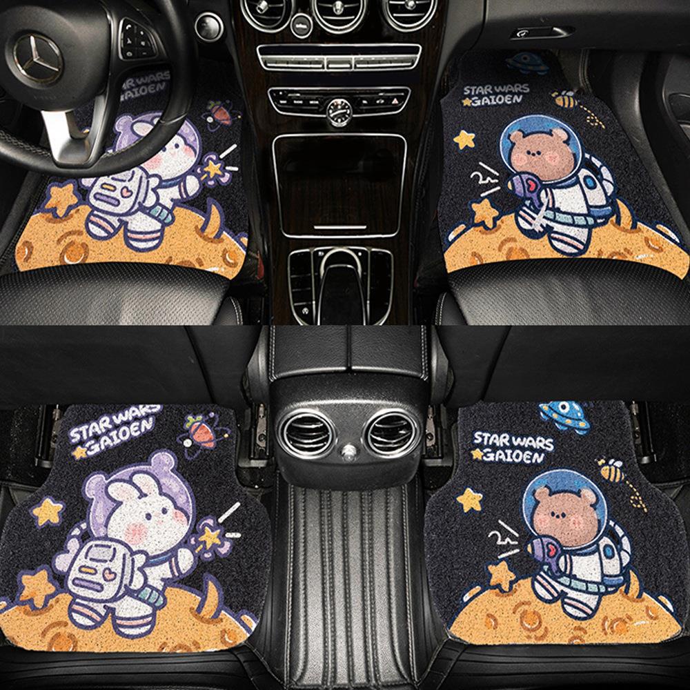 Alas Kaki Motif Kartun Astronot Lucu Untuk Dekorasi interior Mobil