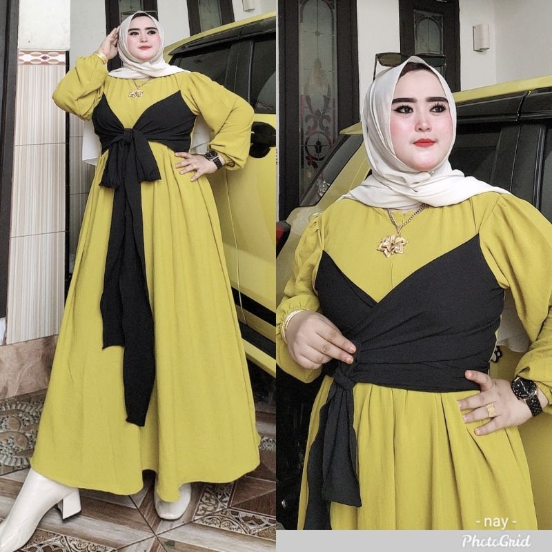 LESTI GAMIS CRINCLE WANITA VARIASI TALI DADA