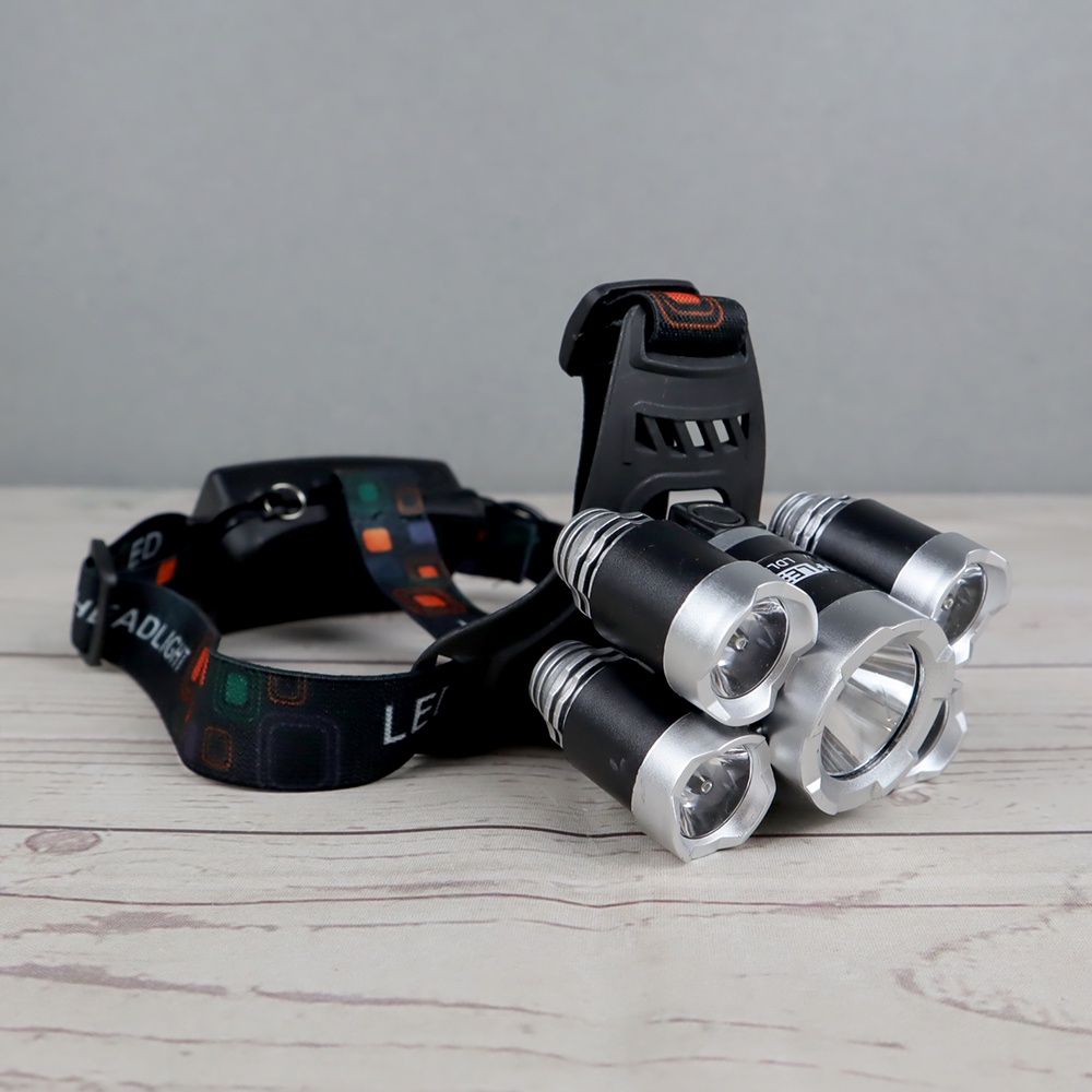 Headlamp Cree XM-L 1T6+4XPE 16000 Lumens - LDL5T - OMFL31BK Black