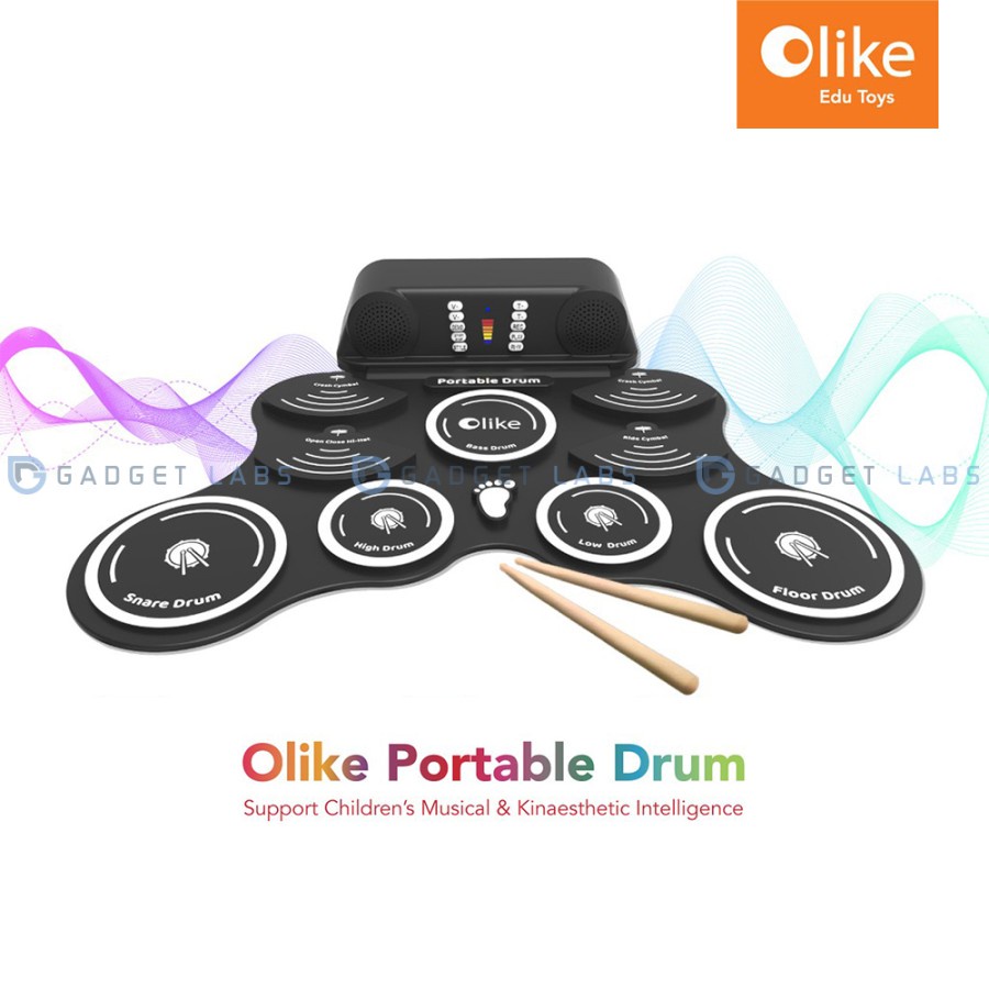 Olike Drum Electronic Portable - Garansi Resmi Olike