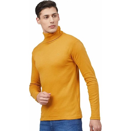 [ NEVARA ] MEN TURTLE NECK LONG SLEEVE - SWEATER TURTLE NECK PRIA KUNING MUSTRD