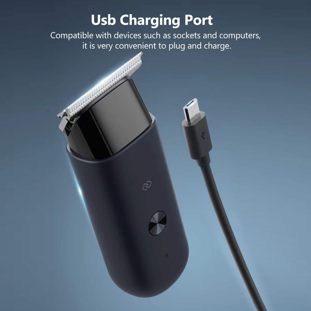 Huanxing Alat Cukur Jenggot / Kumis Elektrik Mini Portable Multifungsi Anti Air IPX7 Xiaomi