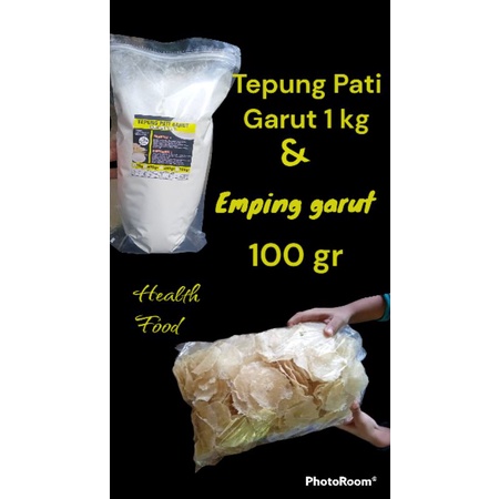 

tepung Pati Garut asli dan emping garut