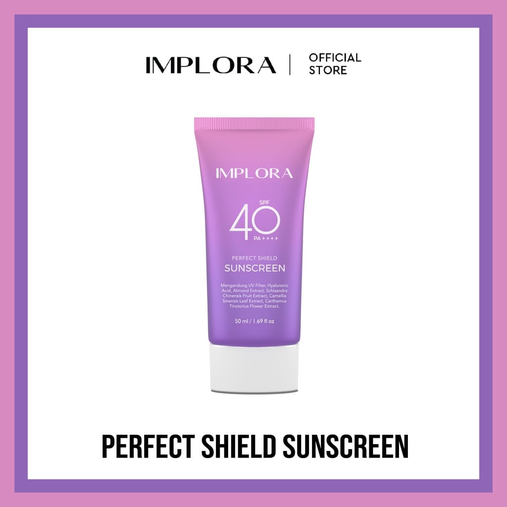 ❤ PAMELA ❤ IMPLORA Perfect Shield Sunscreen SPF 40 PA++ || Sunscreen Wajah BPOM