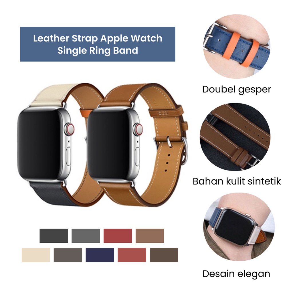 Apple Watch Leather Strap iWatch Replacement Band S7 41 mm 45 mm S6 5 4 3 2 1