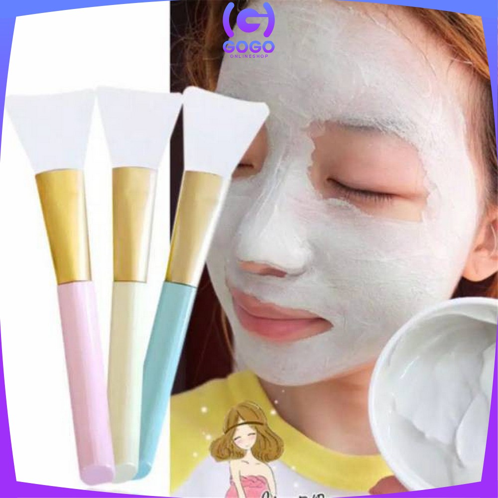 GOGO-K23-24 Kuas Masker Wajah Silikon Facial Brush / Kuas MakeUp Satuan Alat Kosmetik Make Up Brush