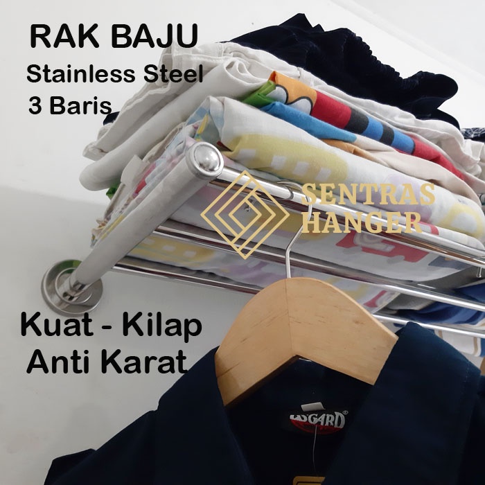 Gantungan Baju Stainless 75cm