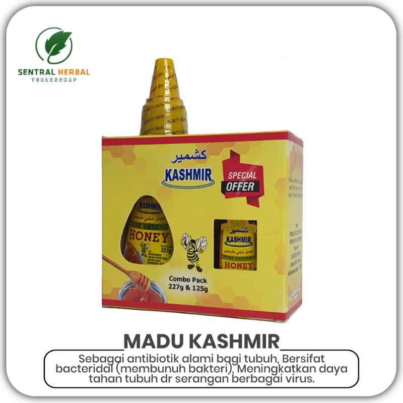 

Madu Alami Kashmir Paket Combo Pack Berat Isi 227 Gram Free 125 Gram