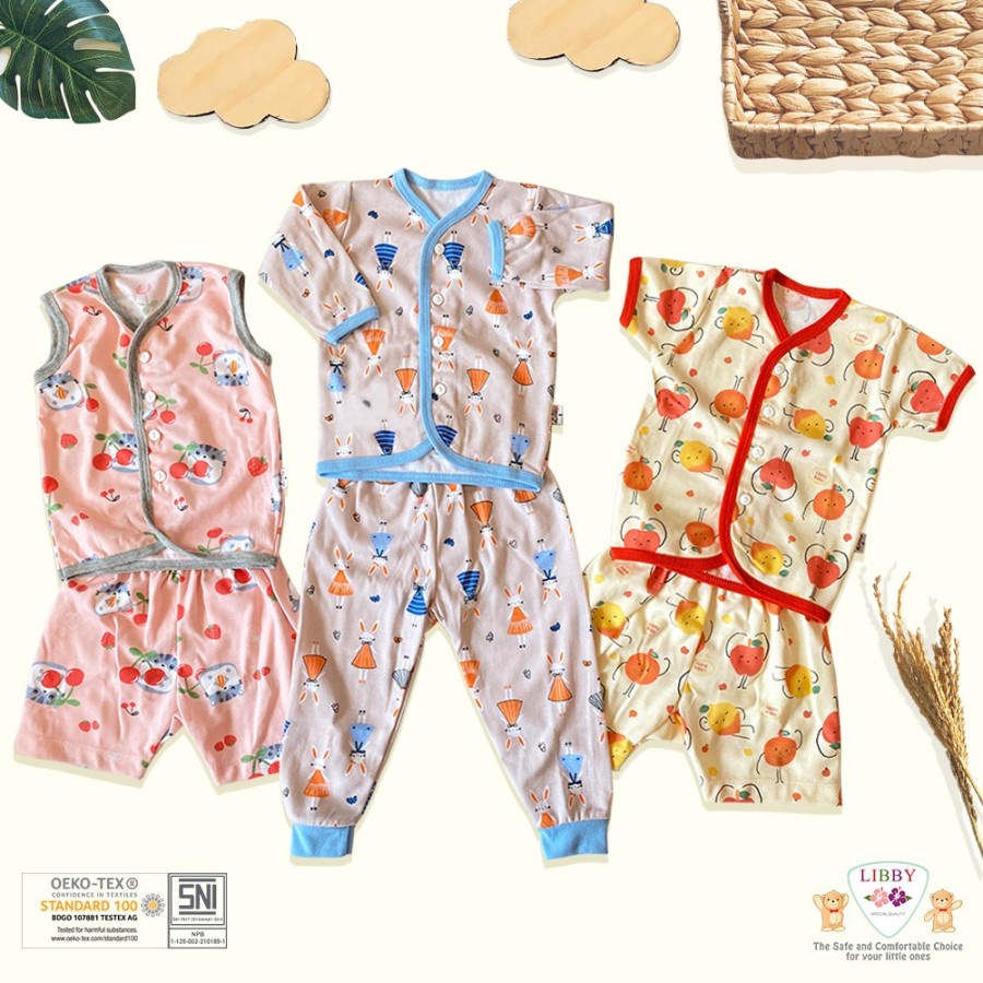 LIBBY SETELAN BAJU KUTUNG ANAK MOTIF HELLO SUNSHINE