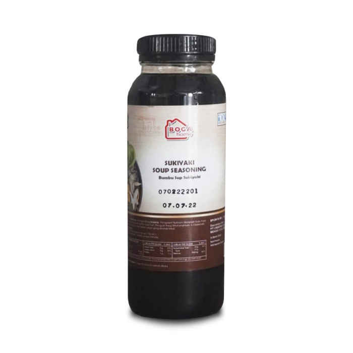 

SUKIYAKI SOUP SEASONING / CONCENTRATED SUKIYAKI SOUP BASED 250ML