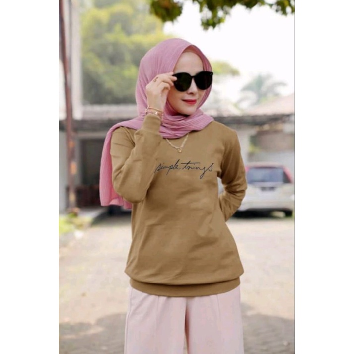 COLLECTION COOLS - BISA COD ~ BAJU SIMPLE THINGS GIRL TERBARU ~ KAOS DISTRO WANITA LENGAN PANJANG KEREN MASA KINI ~ BAJU CEWEK TRENDY DAN TERLARIS