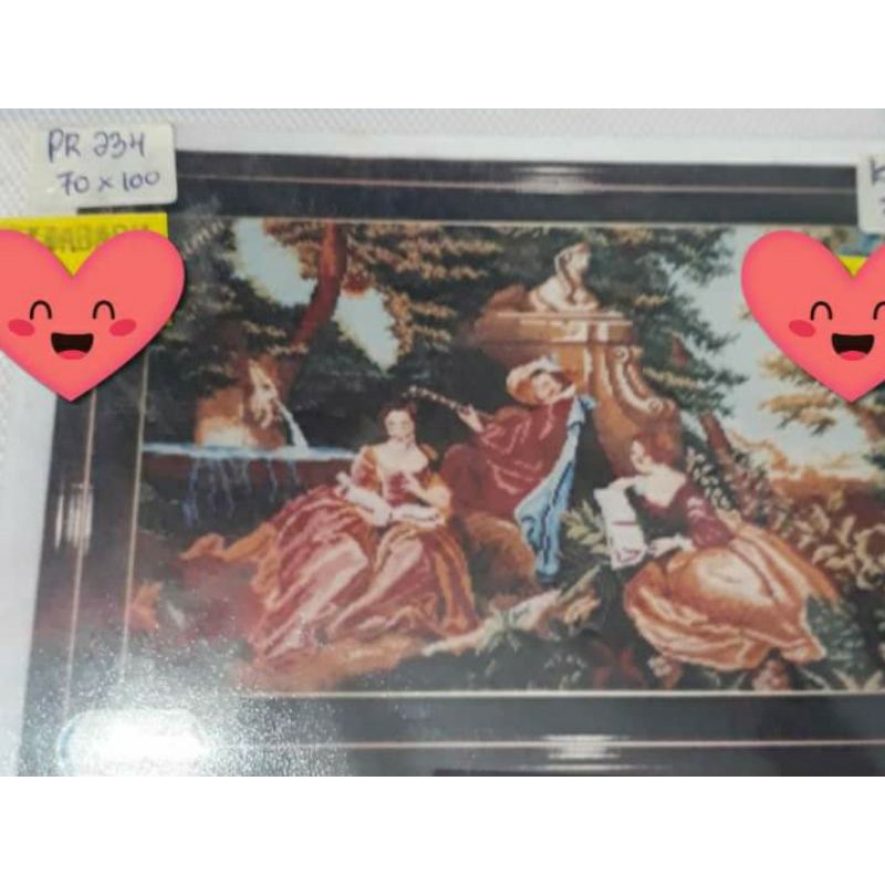 paket kristik PRIMA PR234  gambar wanita benang wool