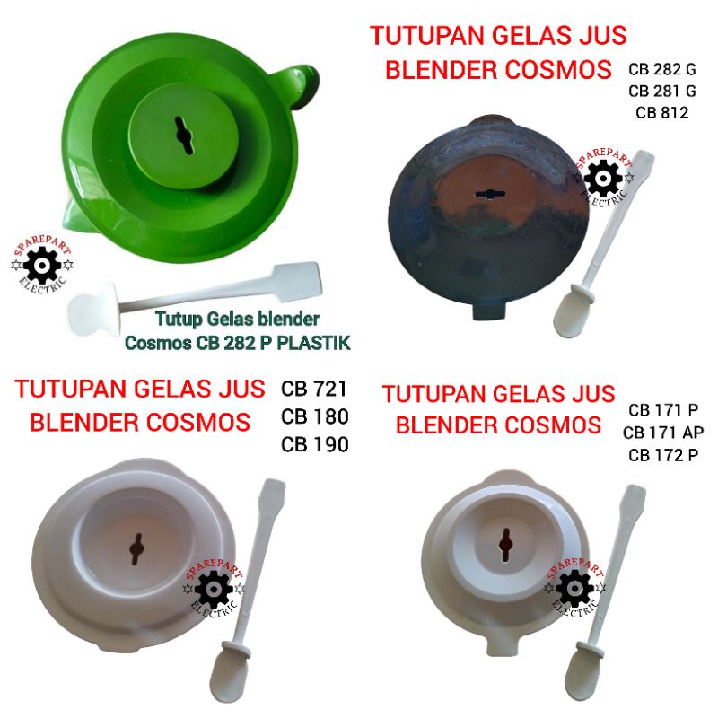 TUTUP SENDOK UNTUK GELAS JUS BLENDER COSMOS ORIGINAL LENGKAP