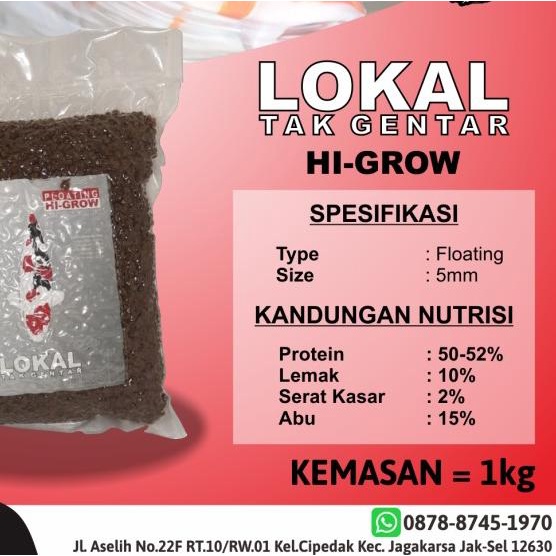 Pakan Ikan Koi LOKAL TAK GENTAR / LTG