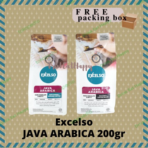 

EXCELSO JAVA ARABICA 200GR KOPI BUBUK BIJI 200 GRAM