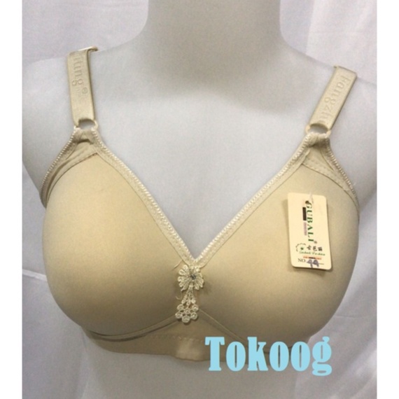 BH A5 / BH MODEL LINGCAO JUMBO JUPE CUP BESAR KAIT 3 ORIGINAL BRA BUSA TANPA KAWAT A 5 KAIT 2 size 34 36 38 40 42 44 46 fengyuer