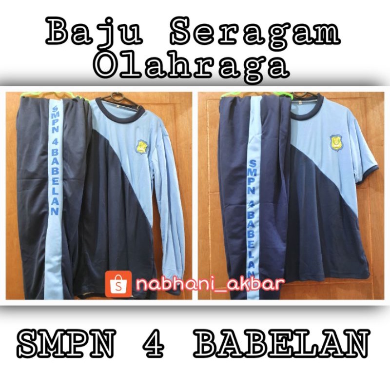 Baju Seragam Olahraga SMPN 4 BABELAN
