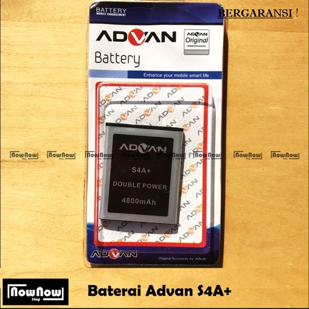 Baterai Advan S4A Plus S4A+ Original Double Power Batre Batrai Battery HP