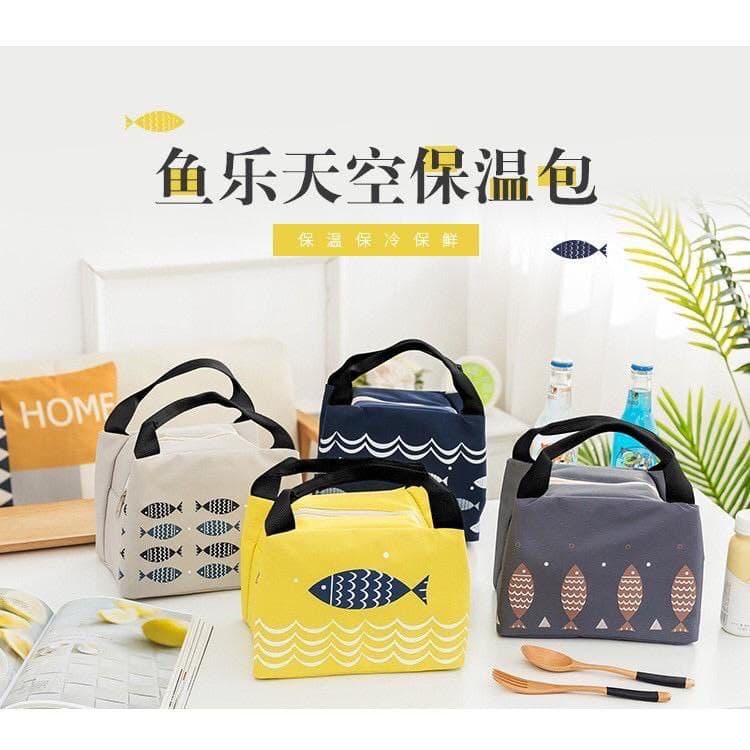 [IMPORT] - TAS BEKAL MOTIF SALUR / LUNCH BAG / COOLER BAG