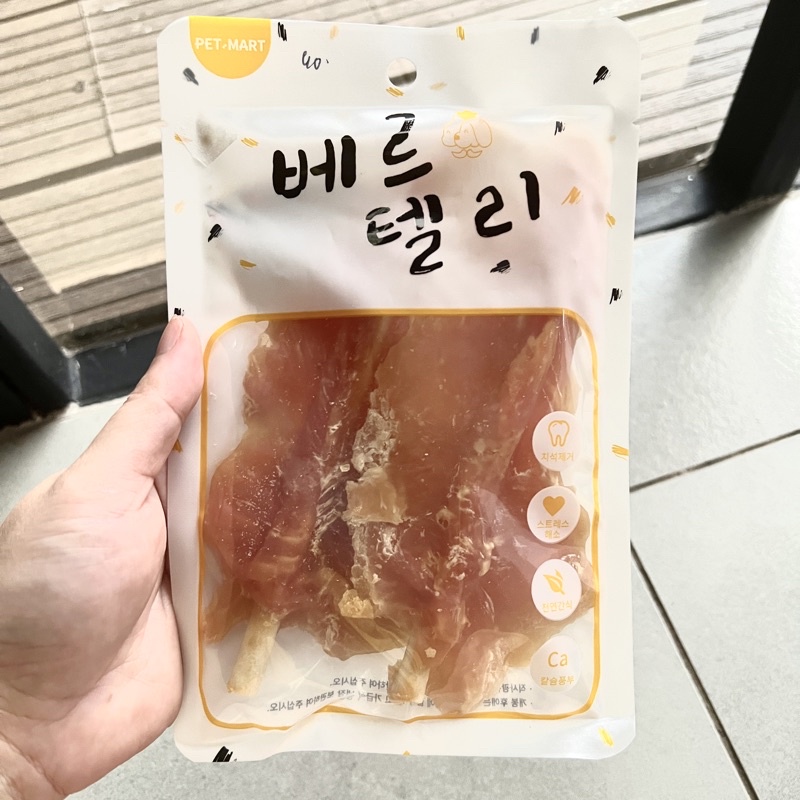 Pet mart chicken breast cow stick