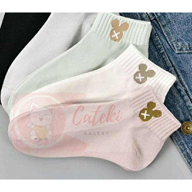 [CTK] PROMO Kaos Kaki Motif Mickey Miki Kaos Kaki Pendek Fashion Micky Semata Kaki Ankle Sock