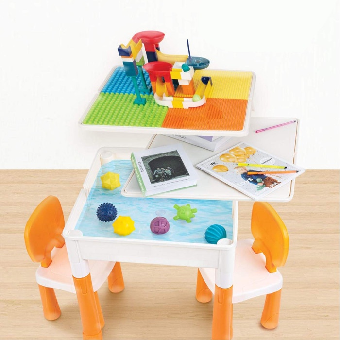 Olike Fun Brick Table Meja Belajar Mainan Edukasi Anak Building Block