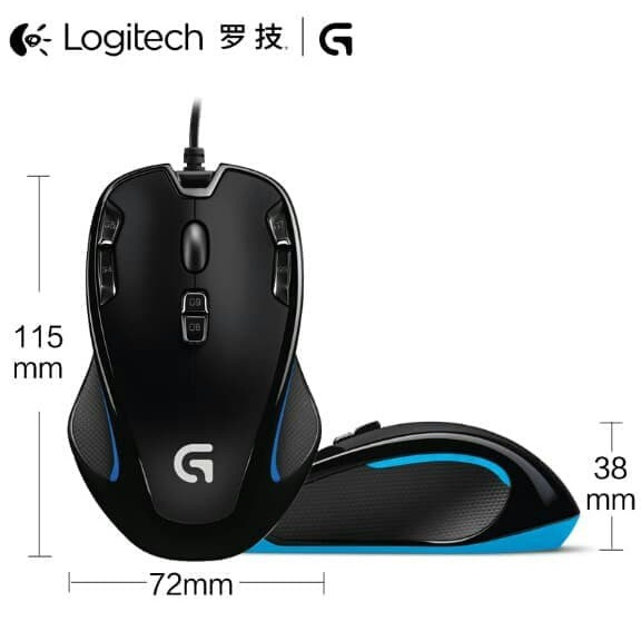 Logitech Mouse Kabel G300S G 300S G300 S Optical Gaming Mouse