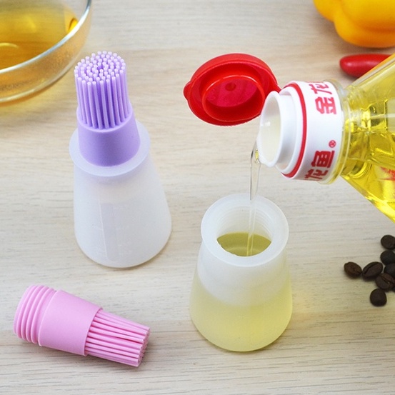 Botol Kuas Minyak Silikon Basting Oil Brush Silicone  Termurah HL Kuas Minyak 13