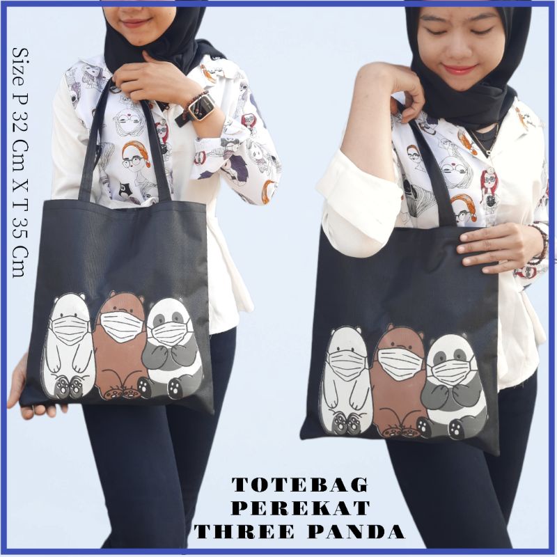 (PEREKAT) TOTEBAG LUCU /TOTEBAG SERBAGUNA MURAH PAKE PEREKAT