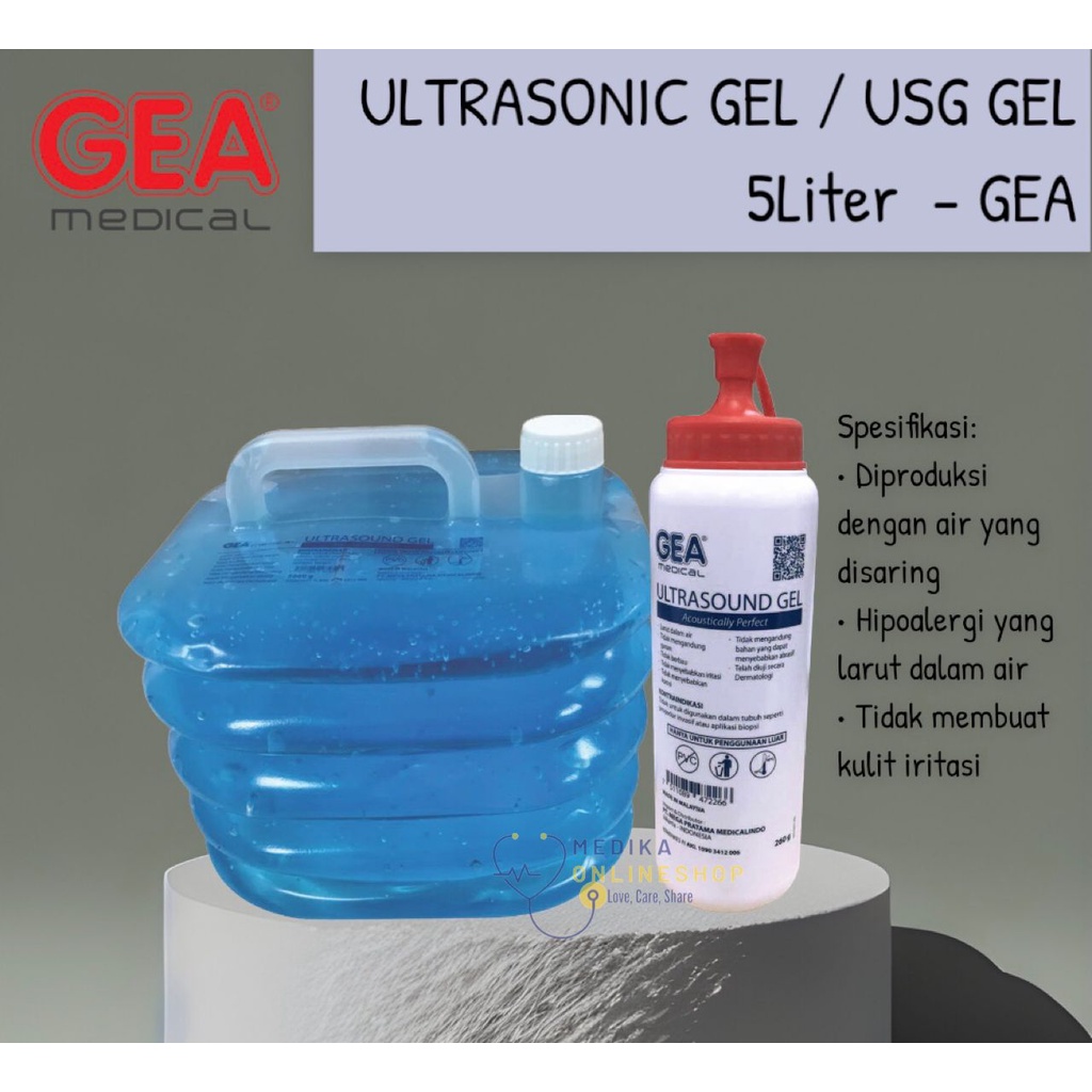 USG Gel / Ultrasonic Gel 5 Liter - GEA
