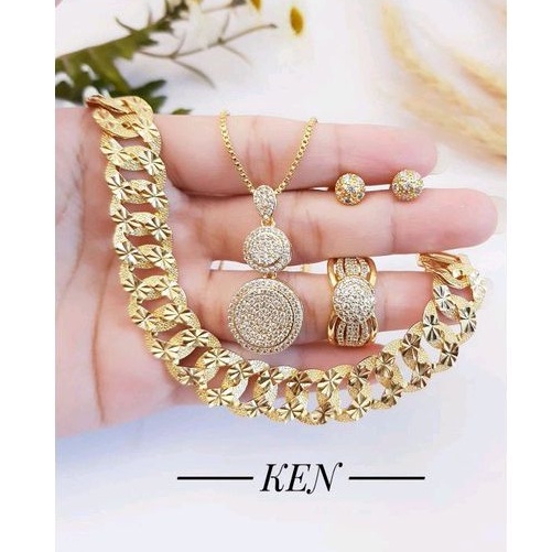 set perhiasan xuping Full set gelang sisik naga gold FL0102