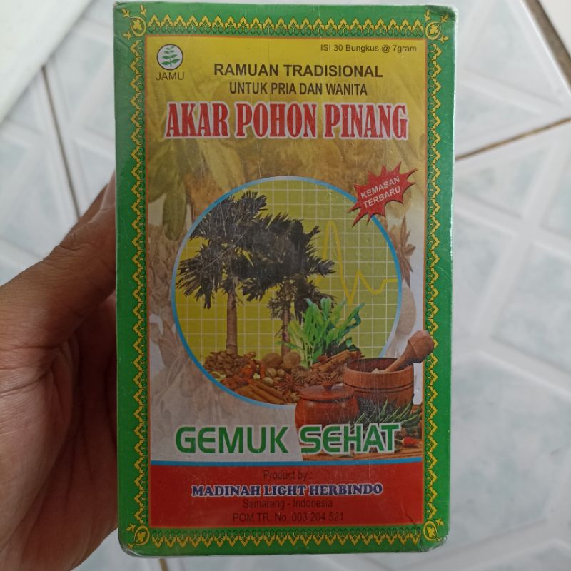 jamu akar pohon pinang gemuk sehat