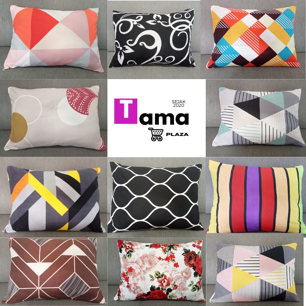 Sarung Bantal Tidur Model Resleting 45 x 60 cm Motif Terbaru