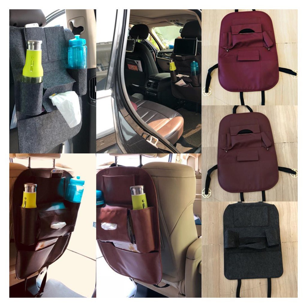 CAR SEAT ORGANIZER PU LEATHER/Tas Organzer Mobil