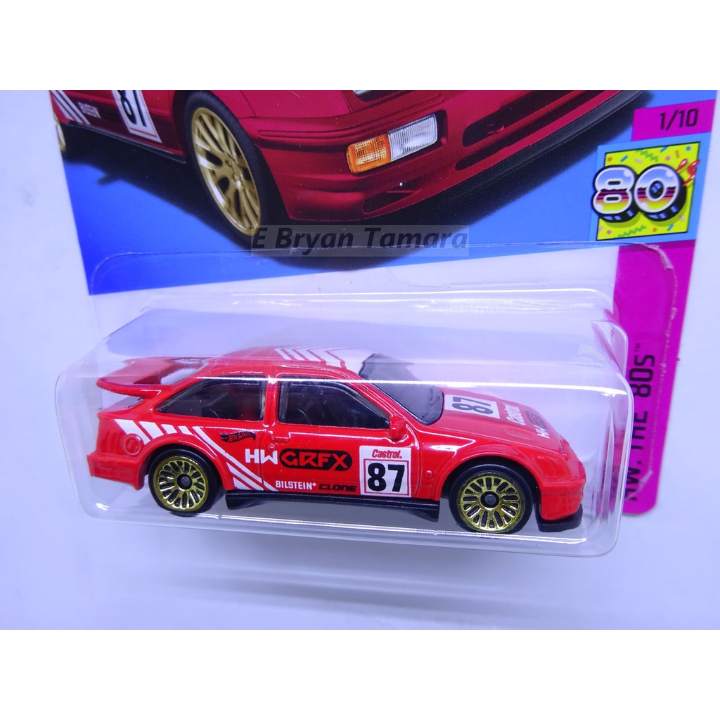 Hot Wheels 87 Ford Sierra Cosworth Merah No. 87