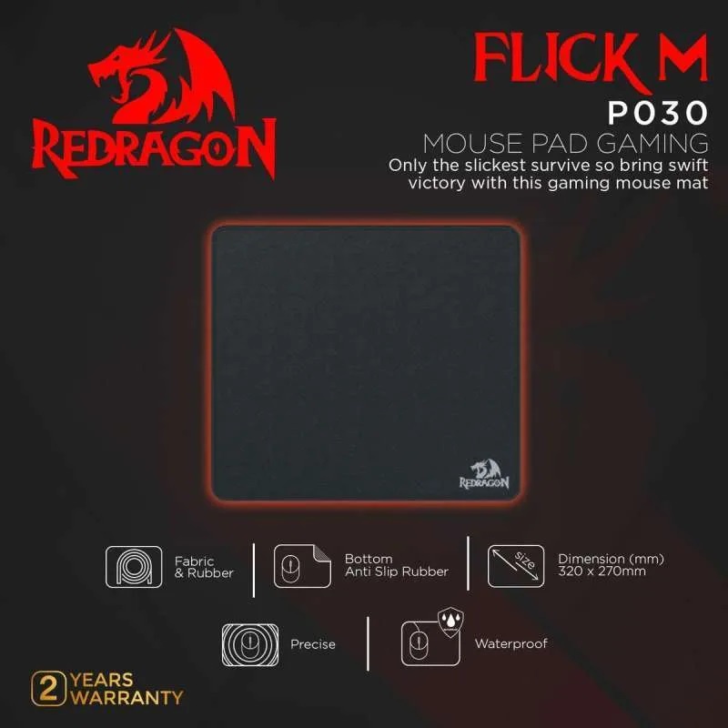 RED DRAGON MOUSE PAD MOUSEPAD RUBBER