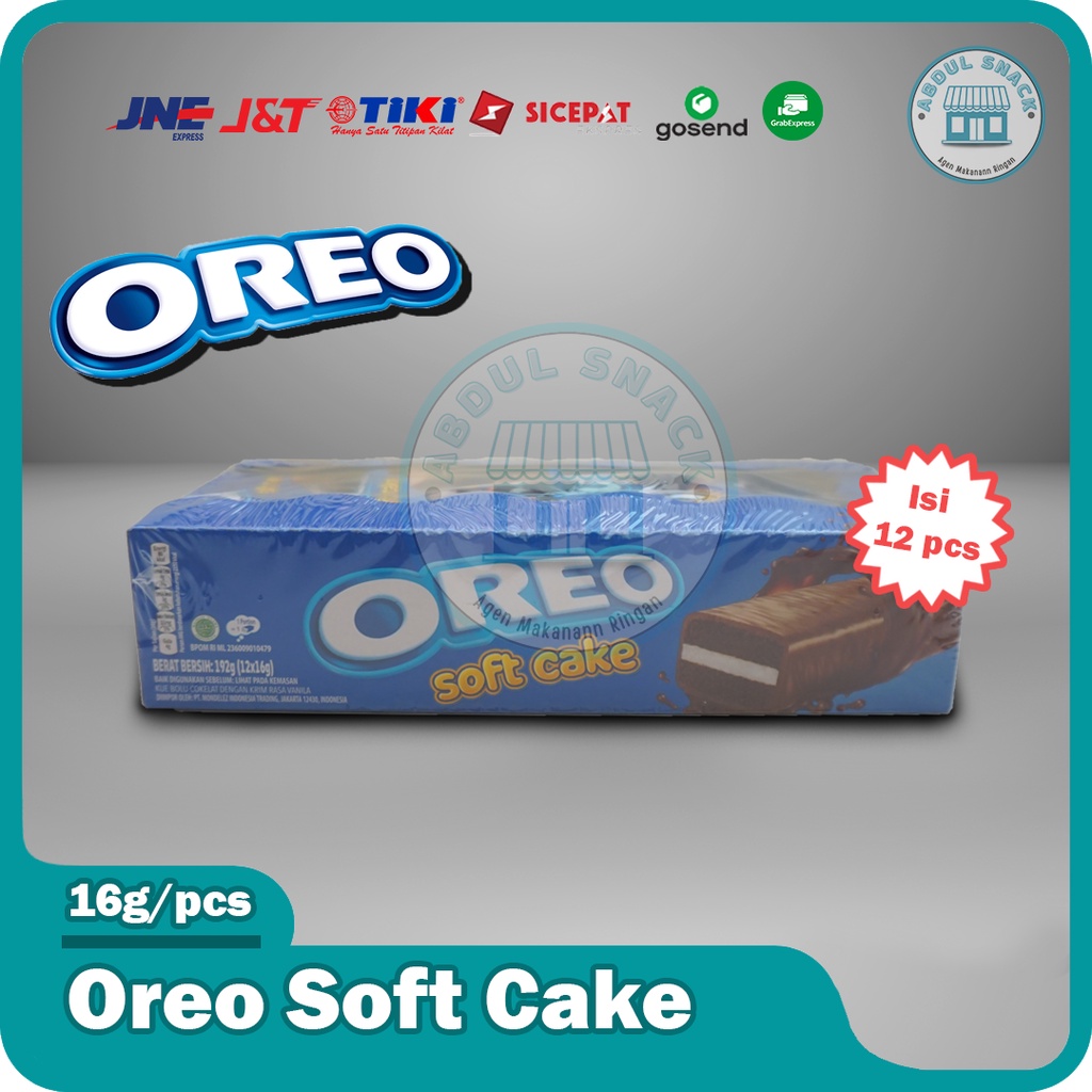 

Oreo Soft Cake Bolu Cokelat 1 Box isi 12pcs @16gr snack