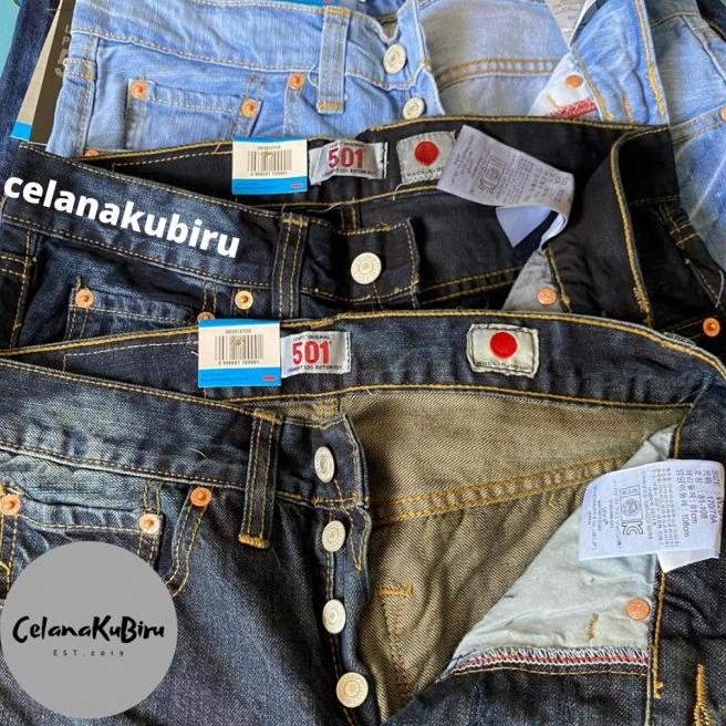 Celana jeans levis 501 original pria (Bisa / ) - Biru Dongker, 28