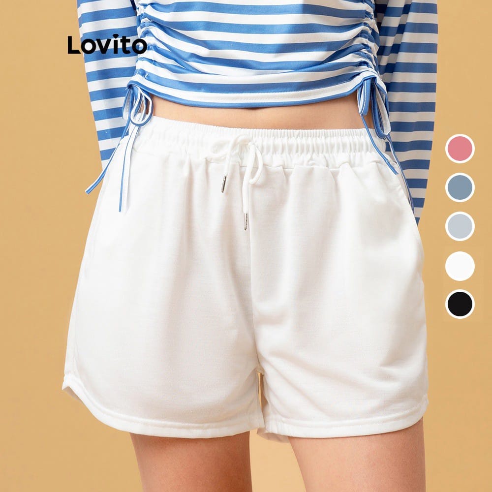 BEFAST - ZEC OOTD Hotpants DILUA / FLEECE Lovito Pant / Hotpanst Wanita Terbaru / Pakaian Santai Wanita Remaja ABG / Celana Pendek Termurah / Hotpants Polos / Fashion Olahraga Wanita Remaja / Celana Pendek Casual