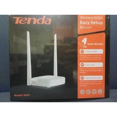 Tenda Wifi/Wireless Router N301 300Mbps WISP Support