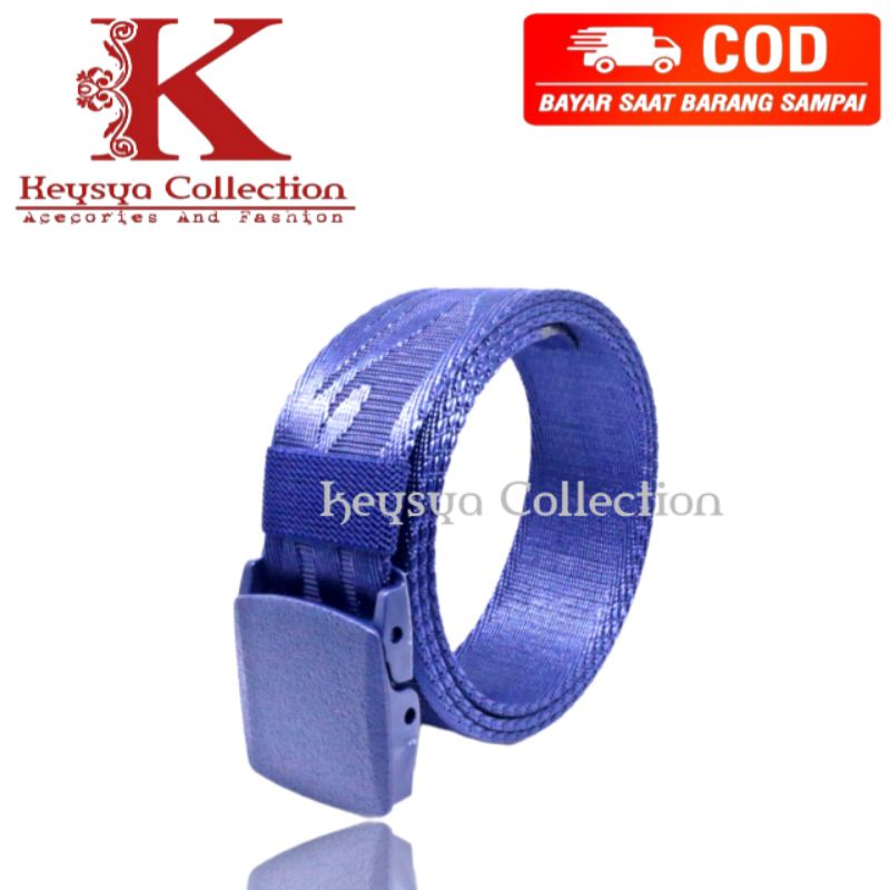 ikat pinggang pria kanvas nylon sabuk pria metal anti detector