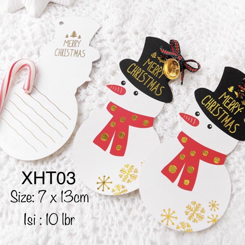 

XHT Hangtag Natal Besar Isi 10 Christmas Gantungan XHT01 XHT02 XHT03