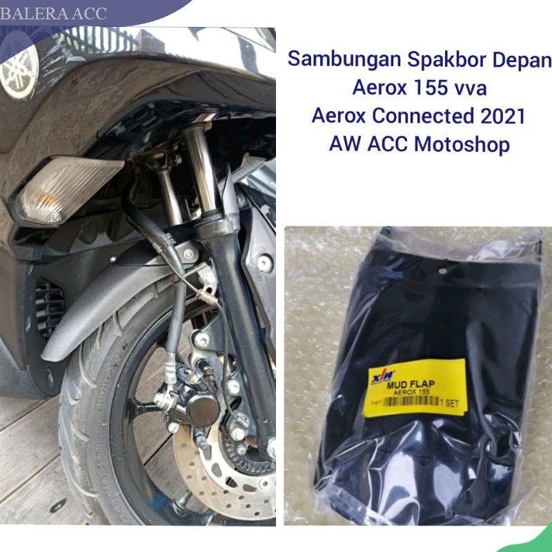 Mudflap Sambungan Spakbor Aerox 155 Dan Aerox New Connected 2021-2022