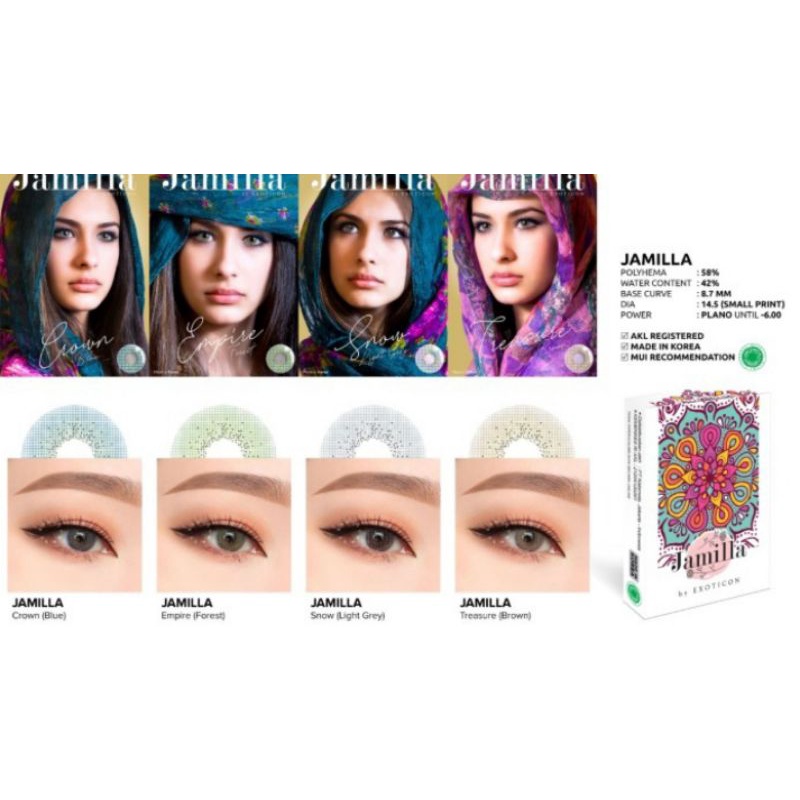 X2 Jamilla Softlens Warna -3.25-6.00