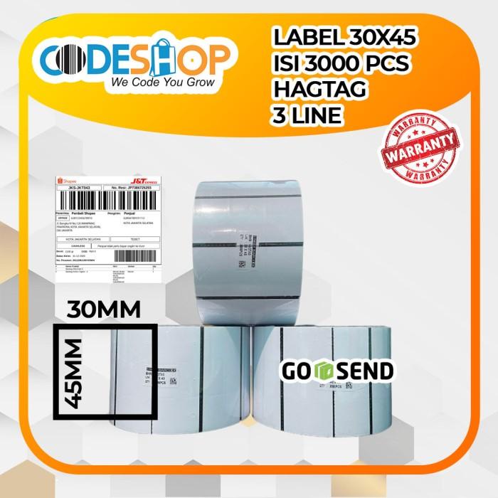 

Kertas Label Baju Ukuran 30 X 45 Core Besar Isi 3000 Pcs Tag Gun 077